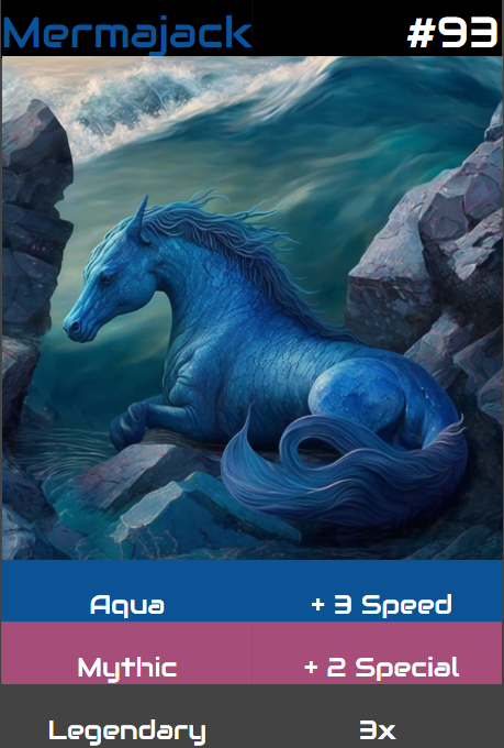 PonyJacksNFT's tweet photo. Congrats to our Mystery Box revealees last night 5 new Ponyjacks, over .1 ETH prizes dished out for battles, + shoutout to hoemee who unlocked a special legendary powerful Ponyjack, Mermajack! Thanks 2 all the @zed_run heads who checked us out too! Still time to get 1 b4 tourney! https://t.co/7gcYa9HB5c