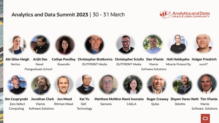 oracleugs's tweet photo. Register for the Analytics and Data Summit 2023 by @AnalyticandData &amp; enjoy keynotes, hands-on labs, educational sessions &amp; events.

Here are some of the key speakers: 
@jonmead @TimVlamis. @ky_austin1 @HeliFromFinland  @Cathye_Pendley

Book your spot 👉 
https://t.co/ZxVbevE9bE https://t.co/KRAnA7YBZ8