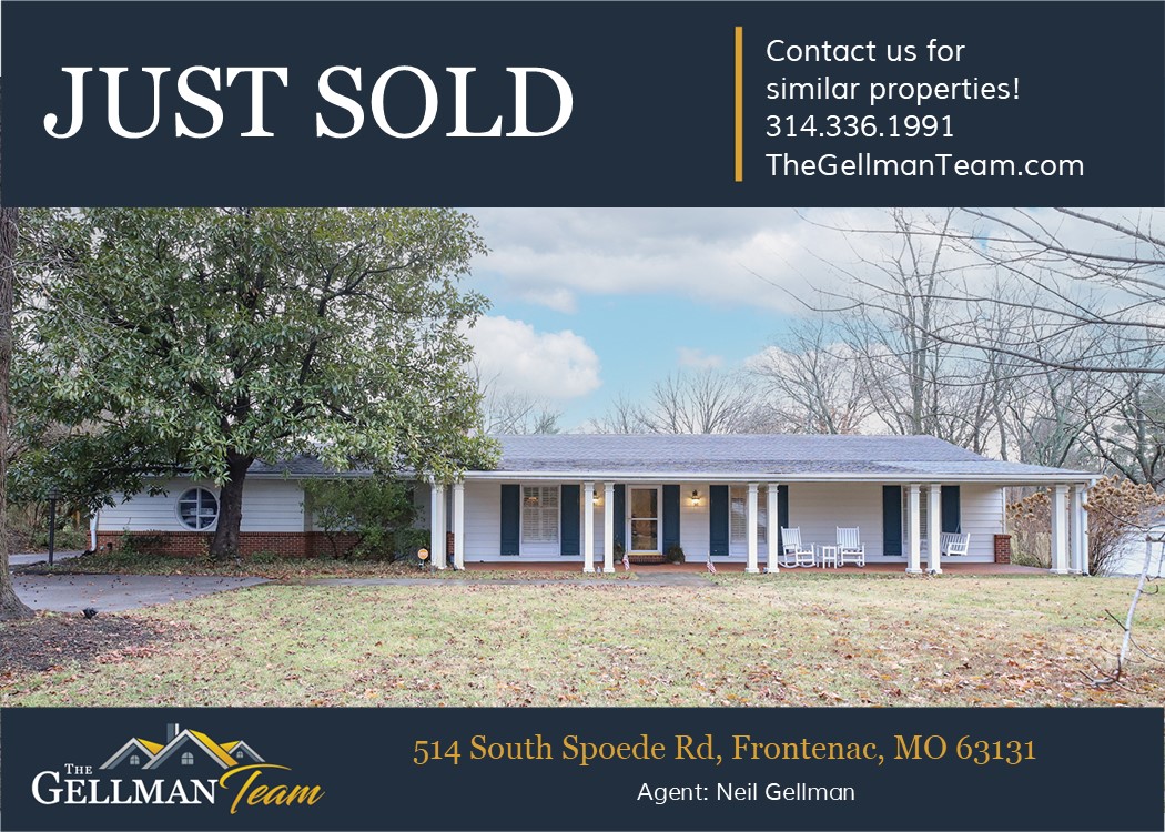 TheGellmanTeam's tweet photo. Another SOLD by The Gellman Team - 514 South Spoede Rd, Frontenac, MO 63131 #thegellmanteam #soldquick #frontenac #wesellhomes #justsold #realestate #stl #stlrealty #stlouisrealestate #missourirealestate https://t.co/ZB0sg7Nx1n
