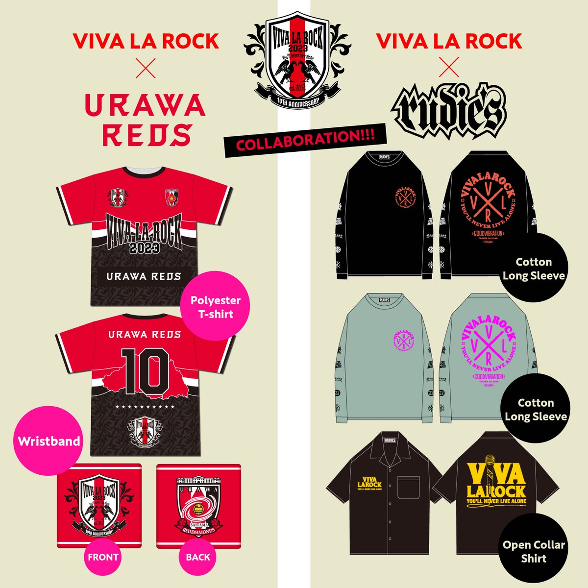 VIVA LA ROCK RUDIE’Sオープンシャツ