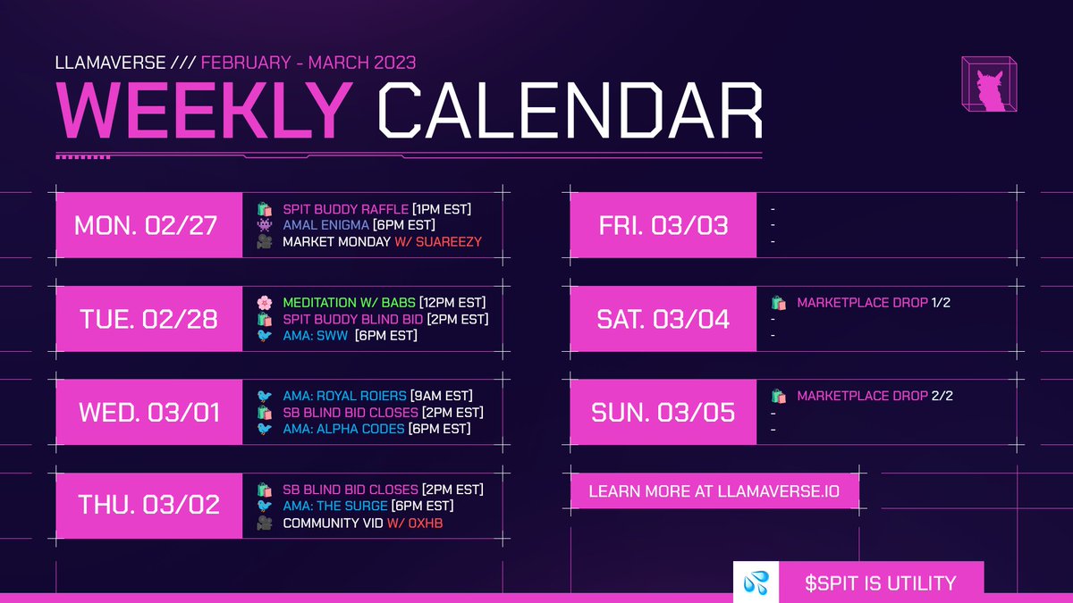 Llamaverse_'s tweet image. 🦙 Check out what's going on in the Llamaverse this week! 🗓️
