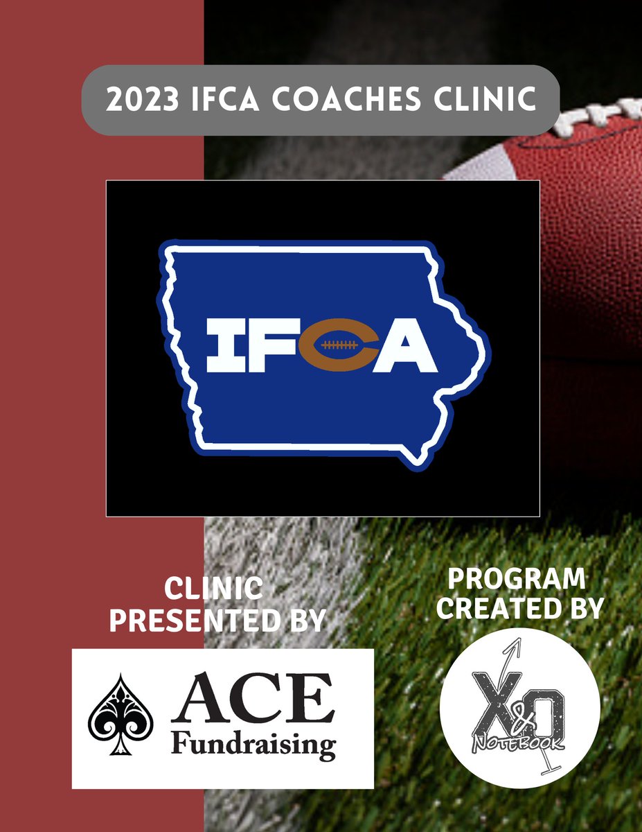 XandONotebook's tweet photo. It is @IFBCA Clinic week!  Sessions kickoff Friday morning.  Get there early - Free Clinic Notebooks to the first 1,000 coaches in the door! Over 75 pages for play design, note taking and sponsor showcasing! Stop by our booth to see what X and O Notebook can do for your program!! https://t.co/o1Dm6YMsUU
