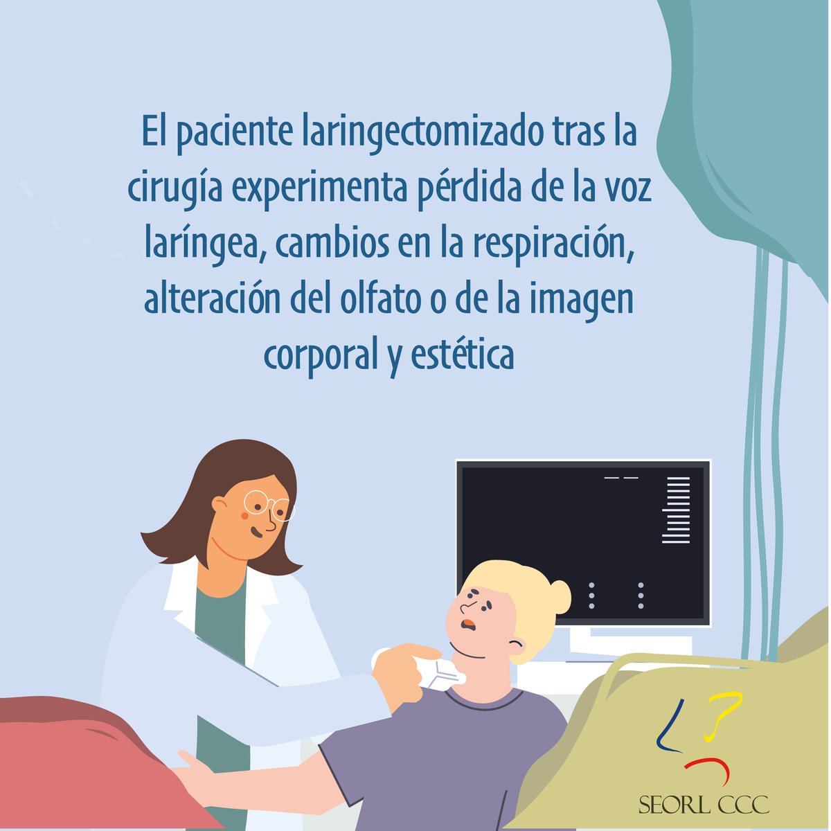 SEORLCCC's tweet photo. 🔴Hoy, 1 de marzo Día Nacional del Paciente Laringectomizado,en la @SEORLCCC insistimos en que la rehabilitación del paciente debe incluir las esferas de la voz, la deglución, la nutrición, la respiración, el olfato y la parte psicológica

#Díanacionaldelpacientelaringectomizado https://t.co/UuK9SmM7VF