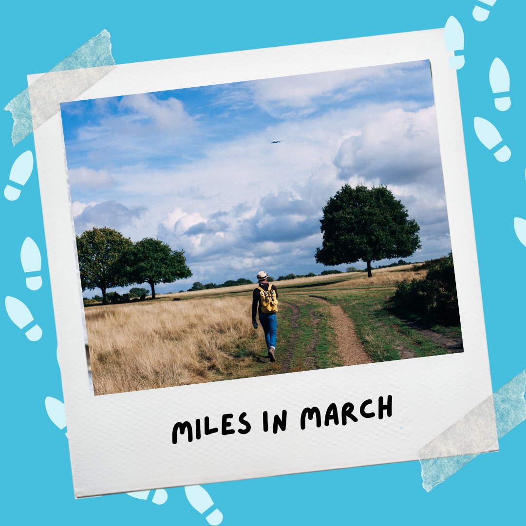Raise money for <a href="/MindCharity/">Mind</a> while looking out for your mental and physical wellbeing too. Simply walk 100 miles across March.

Register 🔗 mind.org.uk/get-involved/d…

#LiveandMove #ShareYourMoves #Mind #Mentalhealth #Walking #Challenge #100MilesinMarch