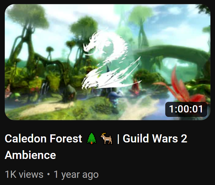 gw2ambience's tweet photo. My first video to hit 1k views!!😱 Thank you so much for watching! 🌸🤍 https://t.co/Ln6zML7ET1