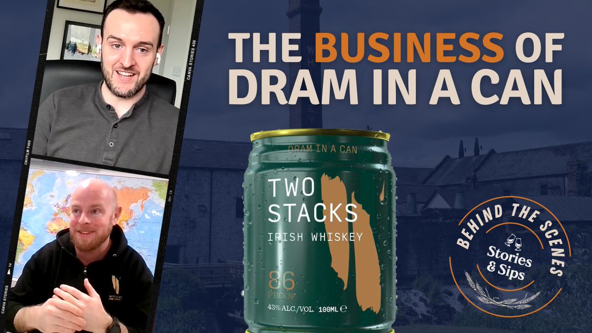 In the first in a new video series on the business of Irish whiskey, @Shane_ICB, co-founder of @Twostackswhisky joins @Mark_Whiskey to chat about the journey of Dram in a Can from concept to selling 500,000 units since launch. Watch now: storiesandsips.com/behind-the-sce… (login required)🥃