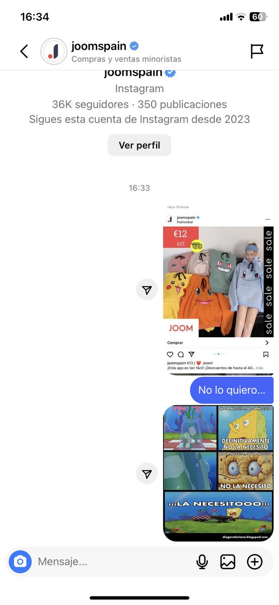 UmpiMaxi's tweet photo. Yo hablándole a una tienda en Instagram soy estoy perdón.. https://t.co/5Z2aHe8U60