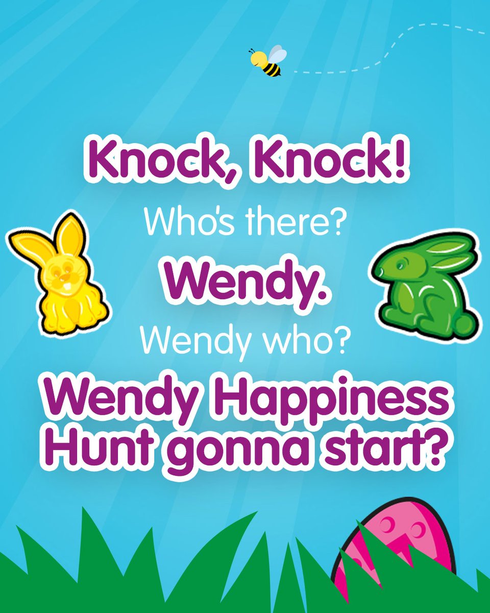 It's no joke... The Happiness Hunt has already begun! So, hop to it 🐇 join in at Haribohunt.com to #WIN​

Tell us your favourite cracking Easter joke in the comments below 🐣

#HARIBO #Easter #EasterHunt #HappinessHunt #Easter2023