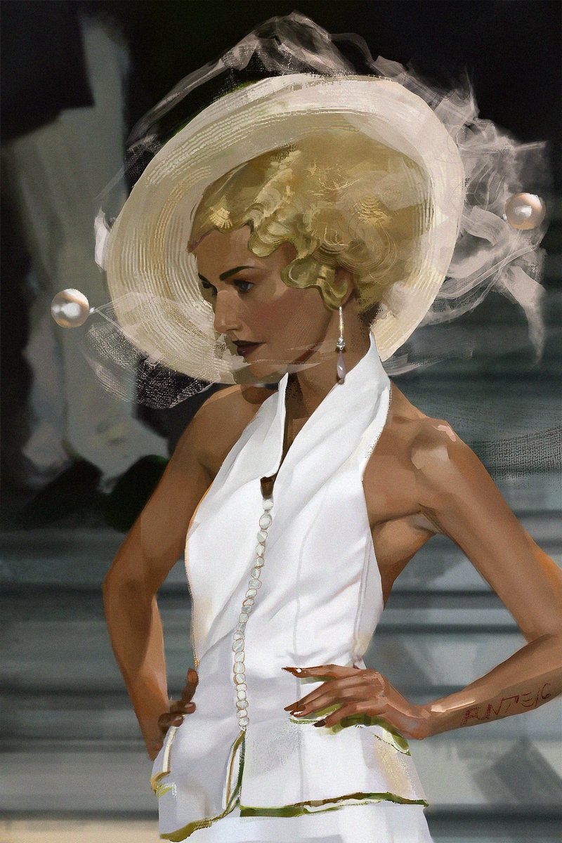 study Christian Dior - Spring Couture 1998 #digitalpainting