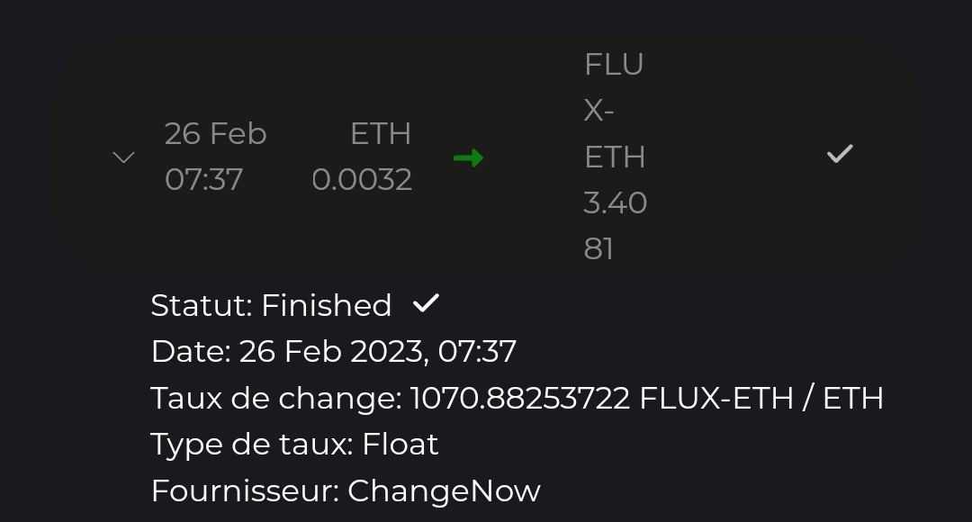 Mouuut's tweet photo. @zelcore_io @ChangeNOW_io @RunOnFlux Done! 

Glory for #Flux !!! https://t.co/a2o8rhTRFV