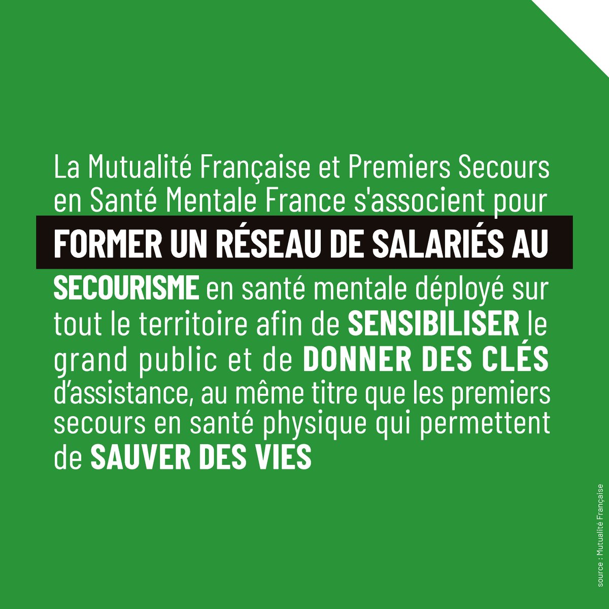 Journée mondiale de la sécurité et de la santé au travail I
Former &amp; sensibiliser à la santé mentale pour #sauver des #vies