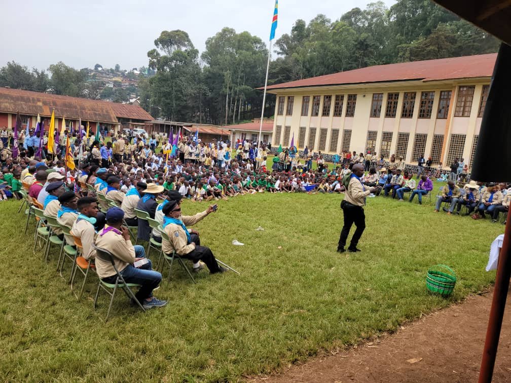 jeunessesudkivu's tweet photo. Commémoration de la fête du fondateur du mouvement scout Lord Baden Powel(chaque 22/02) au Sud-Kivu sous l'égide du #chef K'entwali Paidris. Chaque Congolais et partenaires doivent accompagner cette structure qui encadre des milliers des jeunes.@Presidence_RDC @TheWIPCentre https://t.co/sHKw0tHZdg