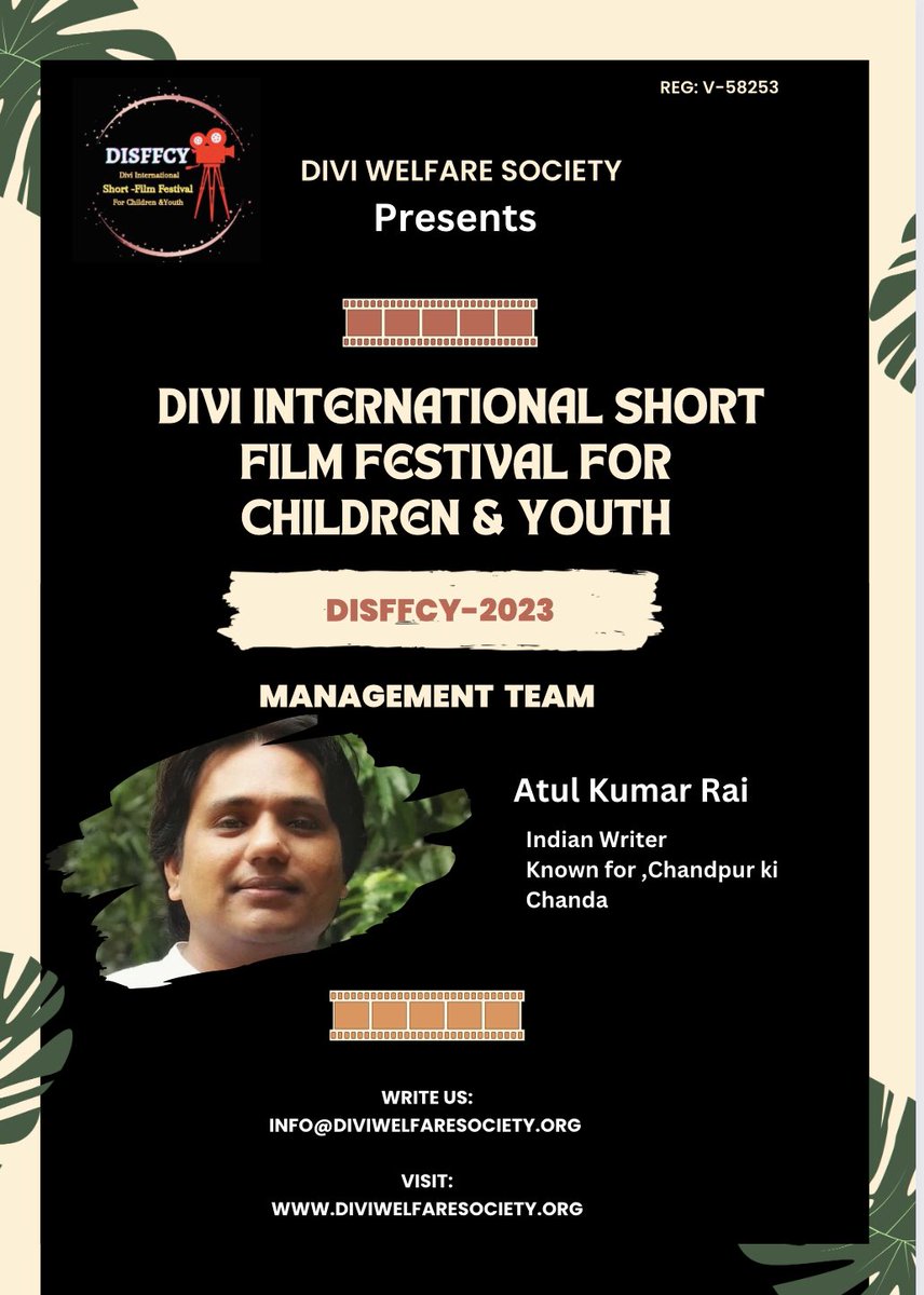 Welcome to our Management committee @AuthorAtul                                                                                                @Diviwelfare  @Beerabhadra #InternationalshortFestival #ShortFestival #FestivaldaCancao #FestivalDeVina2023  #Filmfare  #ShortFestival
