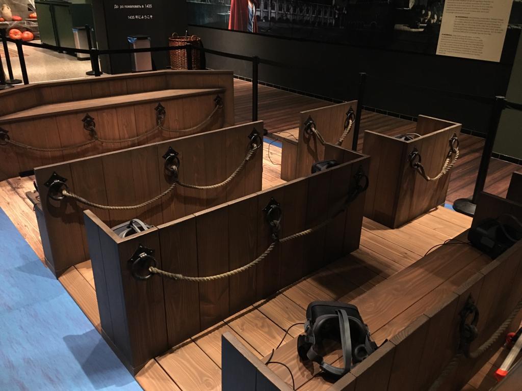 JoraVision's tweet image. We produced the decor for the new Virtual Reality experience of @HistoriumBrugge, Belgium🇧🇪. The experience takes you on a virtual tour through the historical city, where you can see and use your hands! A great addition to the most visited attraction in Bruges and a must see!