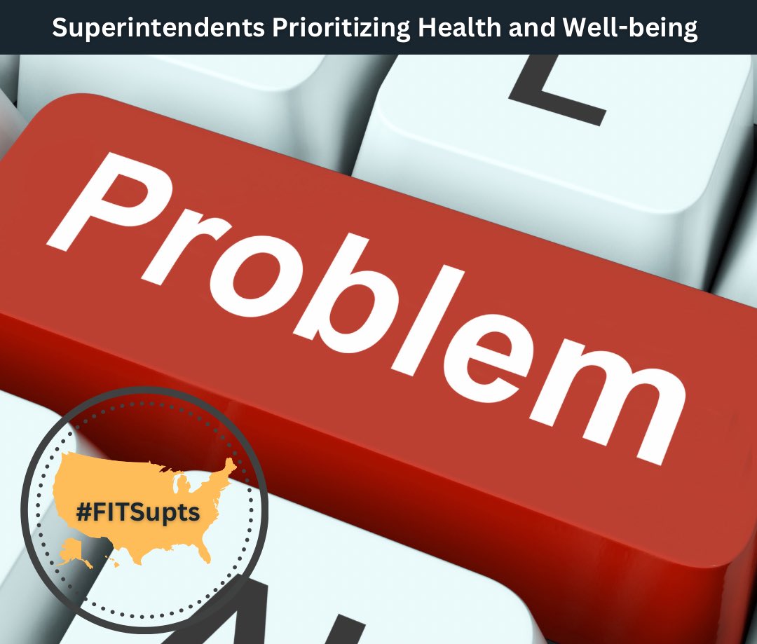 Interesting fact: The problem for supts is not necessarily the actual act of prioritizing health &amp; well-being. The problem: most supts fail to realize that they have a problem with their overall health and well-being and then fail to prioritize their H&amp;W! #FITSupts #SuptChat