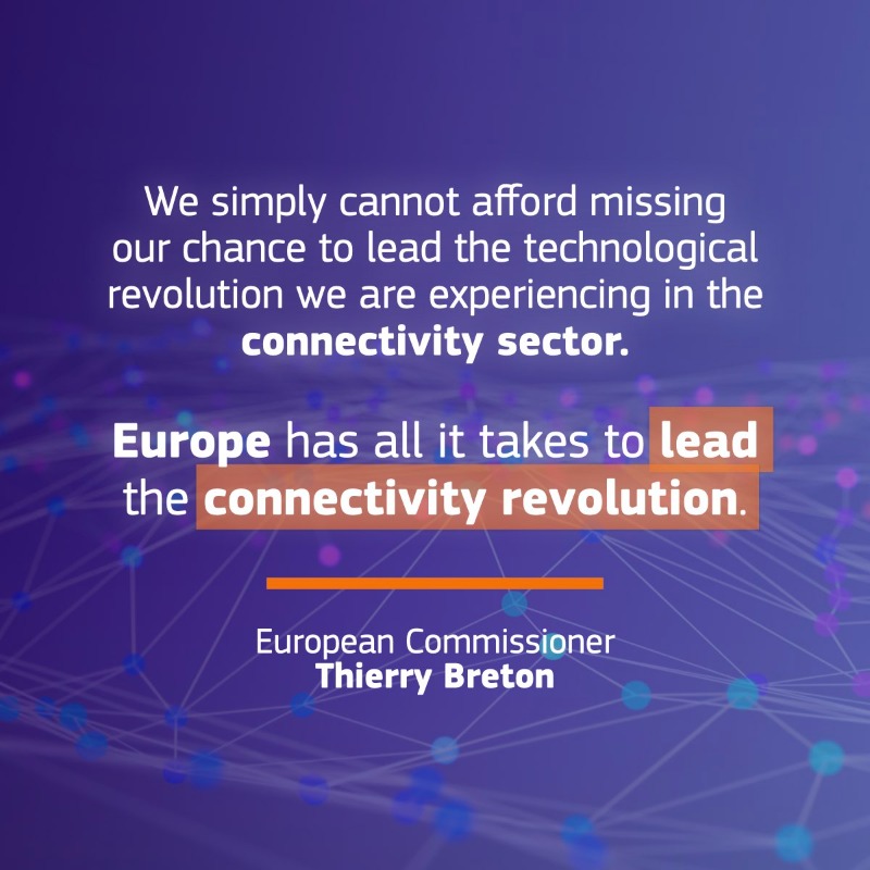 DigitalEU's tweet photo. ✨ #GigabitEU, Web 4.0, Internet of Things, infrastructures, networks, supercomputers &amp; AI:

🇪🇺 Europe has all it takes to lead the #Connectivity revolution 🇪🇺

Read the full speech of Commissioner @ThierryBreton at the #MWC23 in Barcelona ⤵️