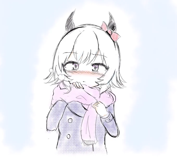 2月はラフのみ...!
#今月描いた絵を晒そう 