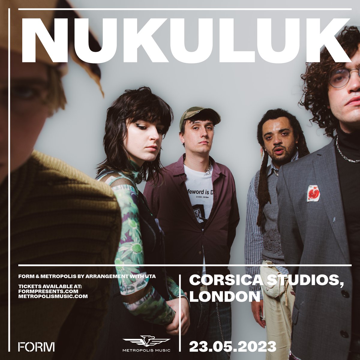 ON SALE >> Experimental hip-hop and electronica collective <a href="/nukulukband/">Nukuluk</a> will play London’s <a href="/Corsica_Studios/">Corsica Studios</a> in May 🙌

Grab your tickets 👉 metropolism.uk/7Nwr50N0SE3
