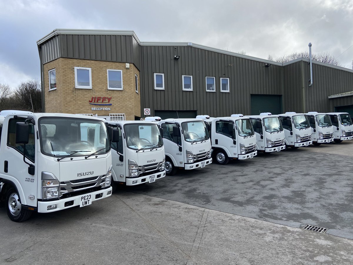 It’s new registration day on Wednesday this week, the 23 plates are stacking up here, all sat waiting to get out working later this week. Thanks as always guys, you’re all a pleasure to deal with. @2UFood1 
@elliotts_tweet @saffronevents @BritanniaBuffet @IsuzuTruckUK @GAHgroup