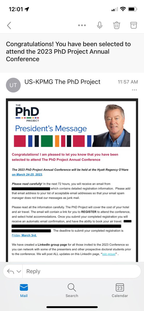 aomlugo's tweet image. Happy to share that I have been selected to attend the 2023 The PhD Project conference at Chicago. 🎉 I’m very happy with how this year started and look forward for this conference as the stepping stone for my PhD. #ThePhDProject #PathtoPhD23 #MyPhDJourney