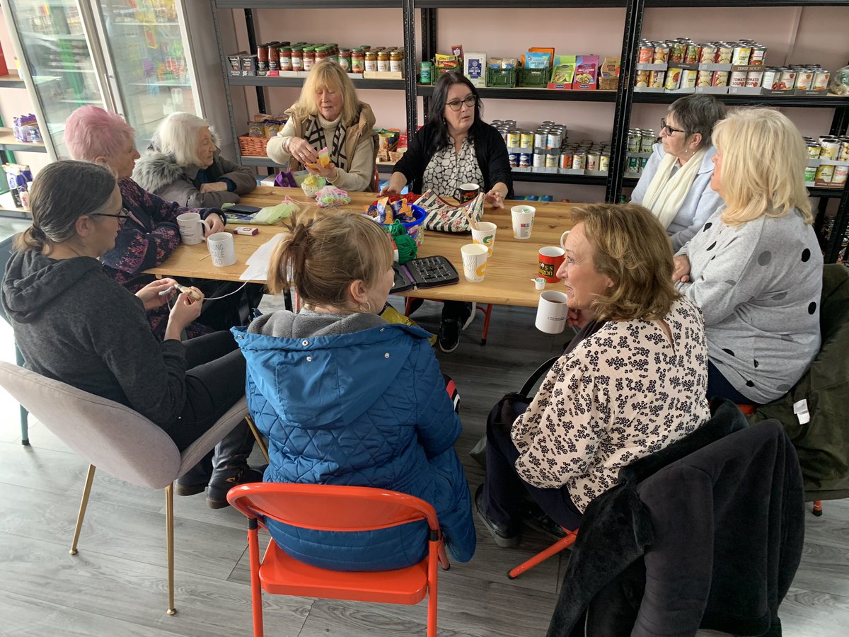 Our knit and natter group meets every Monday from 12 to 1pm and is open to everyone. 
Whether you want to learn how to knit or crochet or want join others to share ideas and designs. Just pop in and join us for a warm welcome, lots of good company and a nice hot drink.