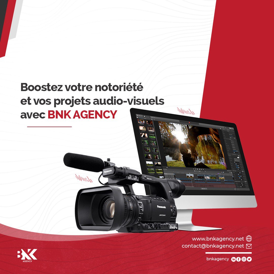 Une Bonne communication Audiovisuelle  permettra à votre entreprise  de renforcer sa présence sur tous les médias Publicitaires. 

Nous disposons de  nouvelles techniques pour vous  permettre d'augmenter l’attractivité de vos projets. 

N’hésitez pas à nous  laisser un message.✍️