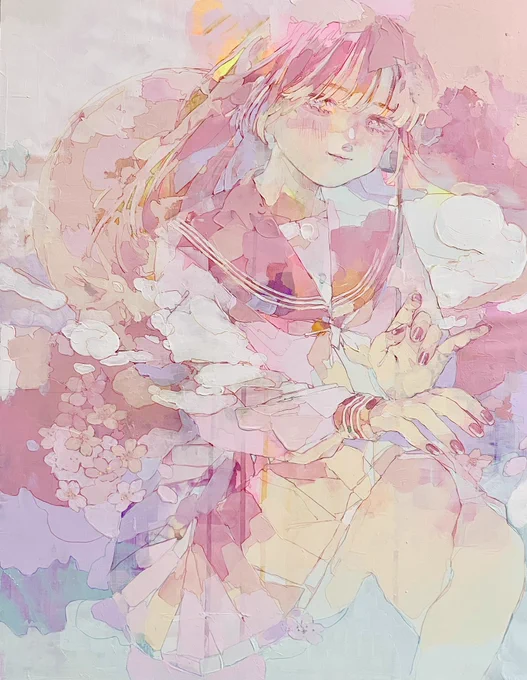 ピンクムーンの天使#illustration 