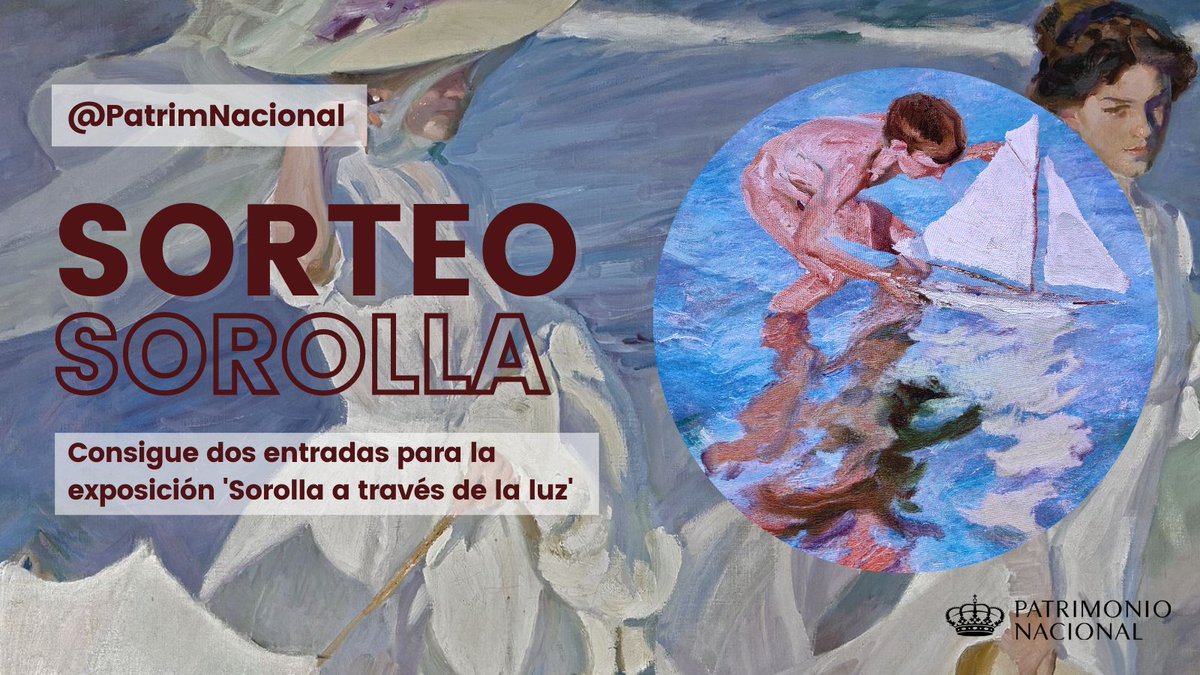 🎁#SORTEO | ¿Qué mejor ocasión que la efeméride del nacimiento de #Sorolla para un sorteo? 

Gana una entrada doble para 'Sorolla a través de la luz' en el #PalacioReal de #Madrid. 

1️⃣ Sigue a <a href="/PatrimNacional/">Patrimonio Nacional</a> y <a href="/MuseoSorolla/">Museo Sorolla</a> 

2️⃣ Haz RT a este tuit 

3️⃣ Menciona a tu acompañante
