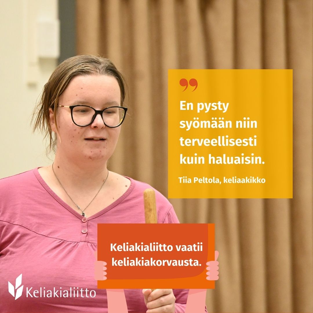 🤝Keliakia on sairaus, jonka hoidon onnistuminen ei saa olla kiinni taloudellisesta tilanteesta. 

🤝Myös keliakiaa sairastavilla tulee olla oikeus noudattaa yleistä ravitsemussuositusta. 

🤝Vaadimme keliakiakorvausta 38 euroa kuukaudessa!

#keliakiakorvaus #eduskuntavaalit2023