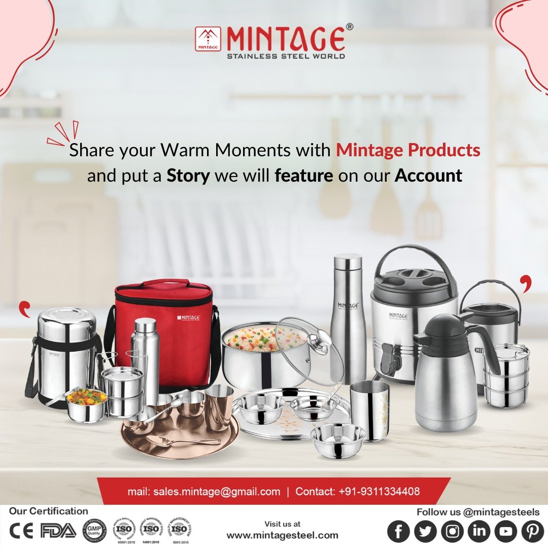 Is this how your kitchen looks with mintage products? Share your warm memories with us by clicking on a photo of mintage products. 

#mintageproducts #kitchenware #kitchenutensils #kitchenproducts  #kitchenproducts #utensils #mondaymood #mondaymotivation #mintagesteel