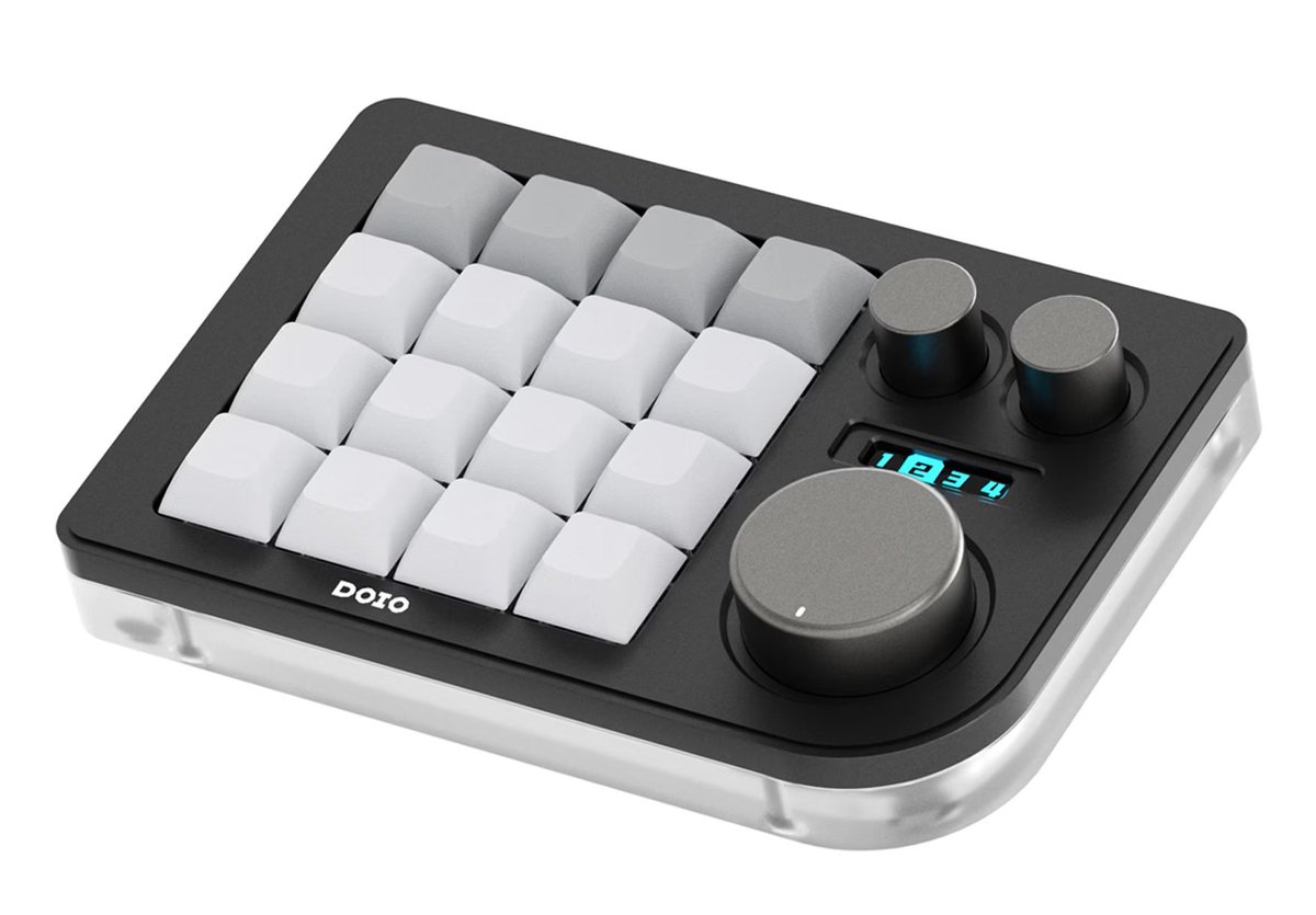 x2rcd's tweet image. 멋진 매크로패드 발견!
12 버튼이라 펑션키 대용으로도 딱이고, 레이어도 OLED로 표시되네.
#MacroPad