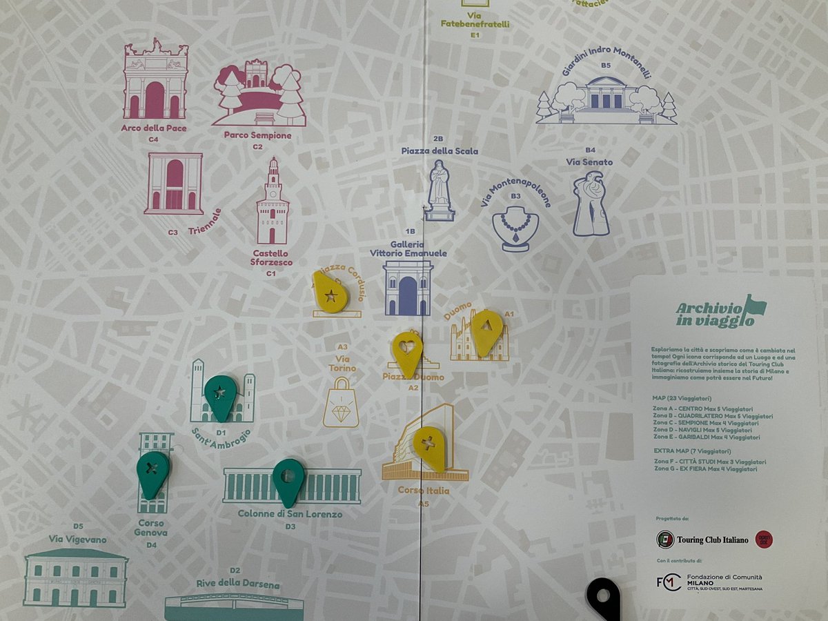 Oggi siamo con la 3A e con la 2A della scuola secondaria di primo grado Tommaso Grossi di Milano per #archivioinviaggio, il laboratorio didattico per immaginare la Milano del futuro anche a partire da documenti storici dell’Archivio del Touring.