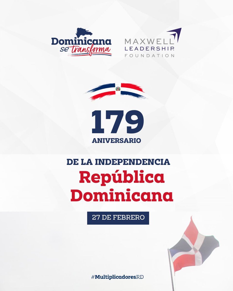 dosetransforma's tweet photo. Al celebrar con regocijo el 179 aniversario de la Independencia Nacional, sentimos propicia la ocasión para rememorar tan importante acontecimiento de nuestra historia y, al mismo tiempo recordar el sacrificio que hicieron hombres y mujeres para alcanzar la preciada libertad. https://t.co/SUqyOhHjtz