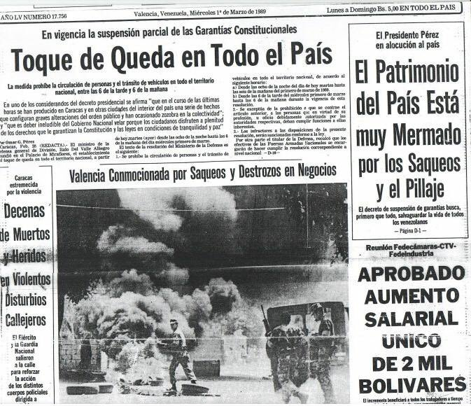 cvm_ve's tweet photo. #ProhibidoOlvidar || Entre las medidas neoliberales que promovieron el estallido social del #27Feb 1989 se encuentran la liberación de precios de alimentos, aumento en tarifas de servicios públicos, gasolina y transporte.

#27FRebeliónAntimperialista https://t.co/WS3cN3I1PI