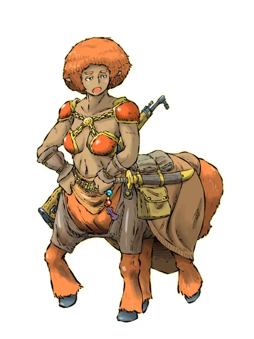 まあ一般初老男性にしては頑張ったのではないでしょうか?そして友達に良いんじゃねって言われたケンタウロスのアーダさん 