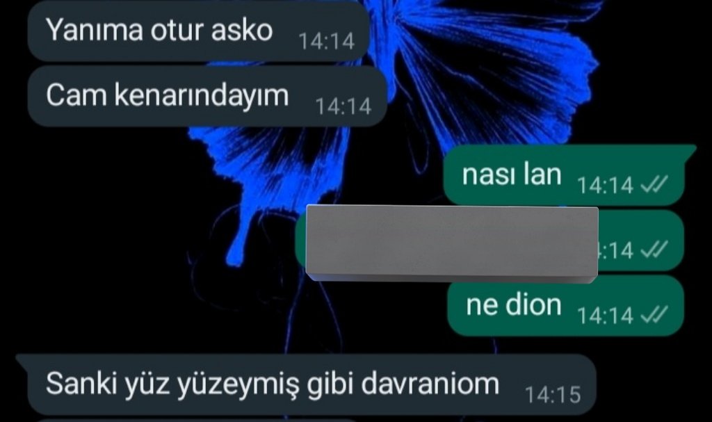 sizin eseriniz bu psikoloji işte
#13marttayuzyuze