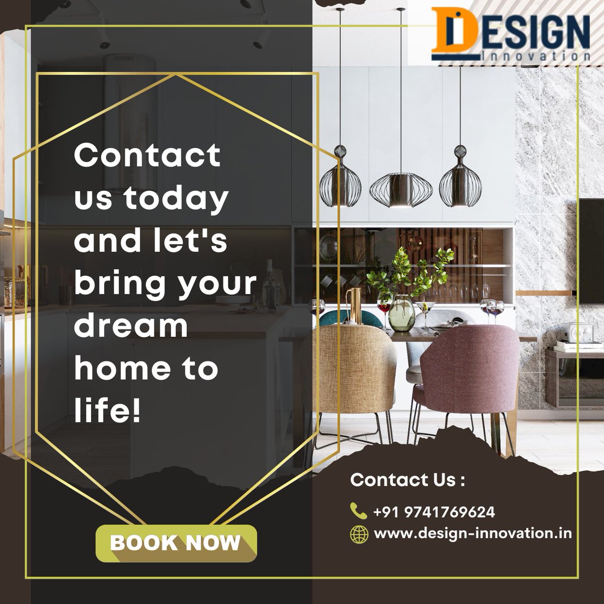 ▪︎Welcome to Design Innovation, where we specialize in transforming spaces into beautiful and functional oases.

#DesignInnovation #InteriorDesign #ProjectManagement #ResidentialProjects #CorporateProjects #AutomobileProjects #RetailStores #ResidentialProjects #CorporateProject