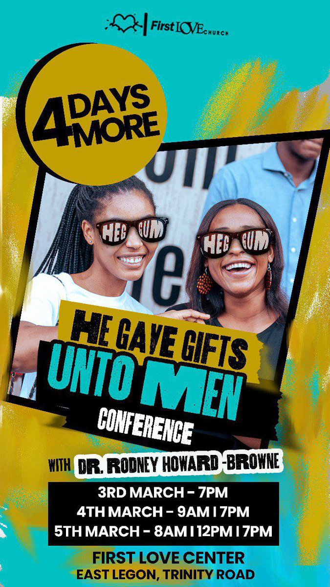 FirstLoveCenter's tweet photo. The “He Gave Gifts Unto Men” conference with one of the greatest preachers and evangelists, Dr. Rodney Howard-Browne, is in 4 DAYS! There will be healing, miracles and so much more in the presence of God!

Join us at the First Love Center to experience dimensions of God’s power! https://t.co/z5wGxx4I7P