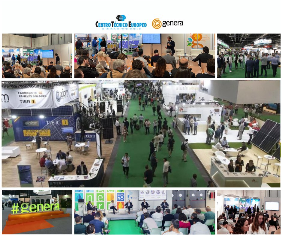 Fin de #Genera2023. Sin duda una de las mejores ediciones que confirma el crecimiento y el valor de la industria fotovoltaica.
cteep.com/energia-solars…
#formación #empleo #energíasrenovables #energíasolar #fotovoltaica