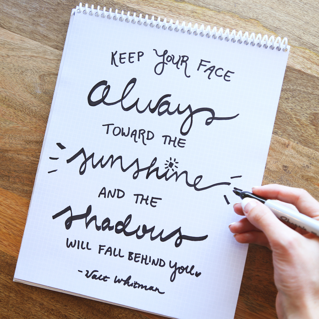 It’s a good day to face the sun. #quoteinspo #waltwhitman