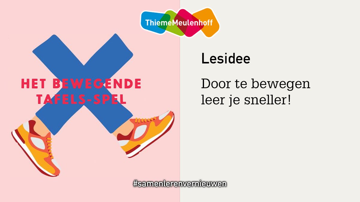 Met dit actieve spel oefen je de tafels op een leuke en speelse manier. Leerlingen moeten snel nadenken en het juiste antwoord zoeken tussen de andere antwoorden. 

Benieuwd naar dit lesidee? Bekijk het hele boekje hier 👉 bit.ly/les-ideeën

#samenlerenvernieuwen