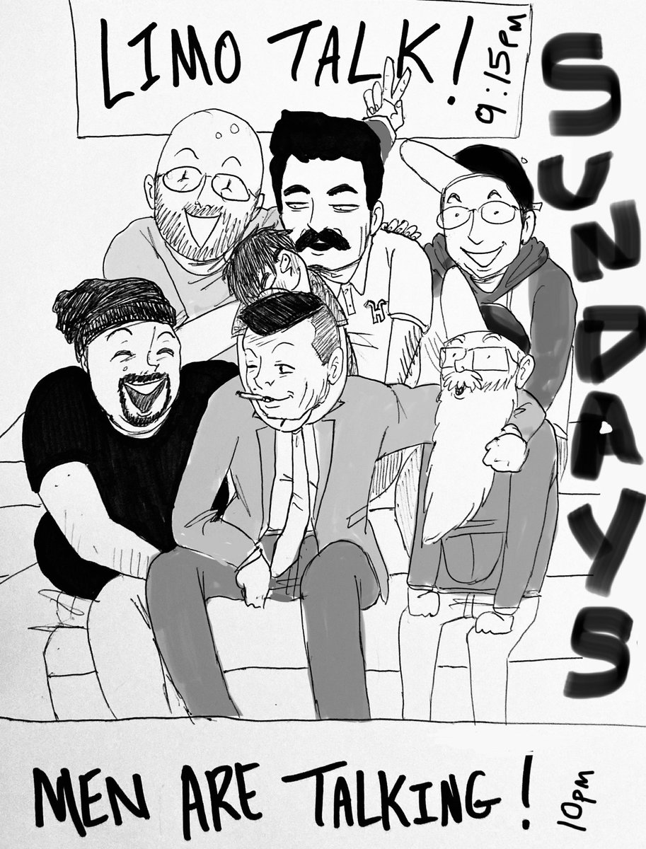 TAStheR_A's tweet photo. SUNDAYS #LimoTalk on #StrongIslandTV w/ Mr.Graz, Inz, n Mr.Z at 9:15pm est. and #MenAreTalking on the #ShuliNetwork w/ Zen, Pat, n Mr.Kish at 10pm #KishArmy 

@gothamgoldbus @limotalk @shalomshuli @thezencomic @KISH_KISH_KISH_ @patdixon https://t.co/GRzUtYQZKr
