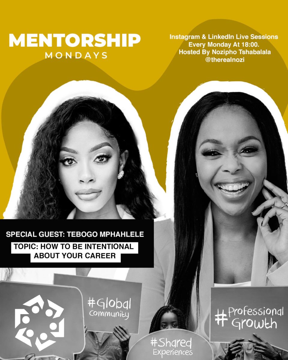 Having an IG Live with someone I truly look up to <a href="/TheRealNozi/">Nozipho Tshabalala</a> tonight, so honoured for the invite to join her platform. We’re talking all things career and personal development. 

Please do join in tonight at 6pm🫶🏽
instagram.com/tebo.mphahlele…