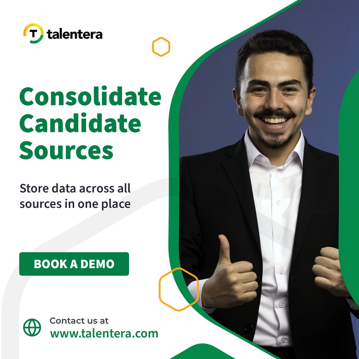 TalenteraATS's tweet photo. Talentera enables you to store candidate data from these sources in one centralized location, making your hiring process more efficient and effective.

Try Talentera today!

Book a free demo: https://t.co/iyOVntRxOX https://t.co/cAGsv2jmV8