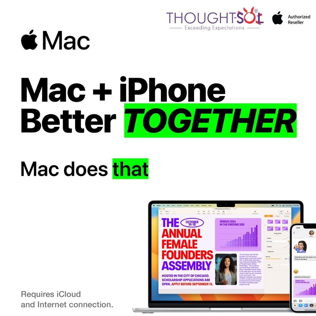 ThoughtSolIndia's tweet photo. Looking for an effective productivity booster for your business? 𝐌𝐚𝐜 𝐃𝐨𝐞𝐬 𝐓𝐡𝐚𝐭!
Experience the power of Mac today! Believe in Apple, Believe in Thoughtsol!
Connect with us and save upto Rs. 39,000/-
Mail us at Getapple@thoughtsol.in
#Apple #macdoesthat #MacBookPro https://t.co/P3KUJrK2TF