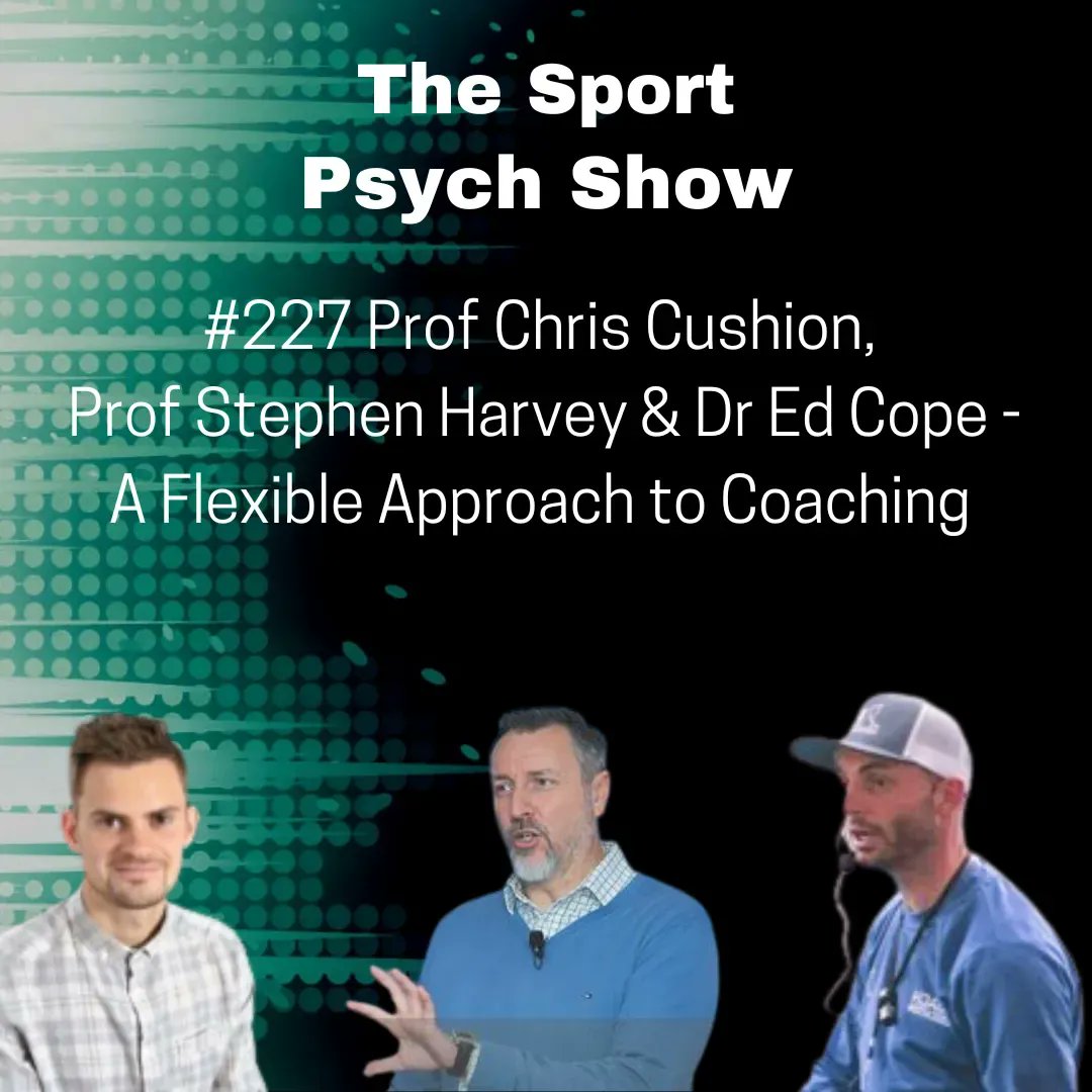 New episode of The Sport Psych Show! This week I welcome back Prof Chris Cushion @CoachC1, Prof Stephen Harvey @drstephenharvey and Dr Ed Cope @EdCope1 to the show. We do a deep dive on instructional approaches to coaching. A great listen apple.co/3mdzjeT