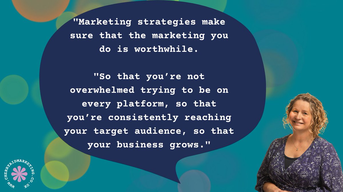 cherryaidmktg's tweet photo. If you want your marketing to be:

- less overwhelming, 
- consistent
- reaching your target audience, and
- helping you to grow your business

then drop me a message to find out about my marketing strategy service. https://t.co/HmWNtWWvPo