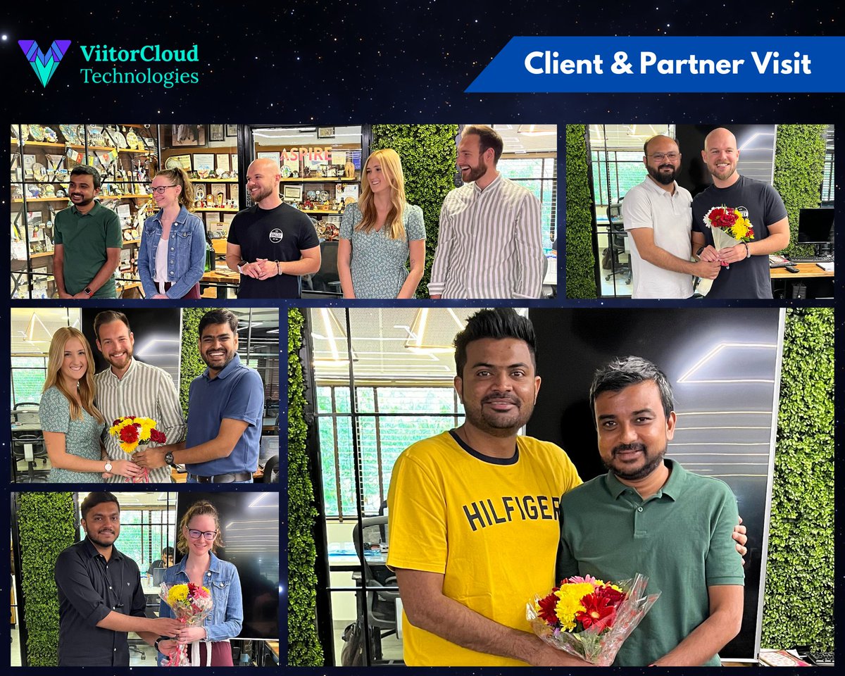 ViitorCloud's tweet image. Here’s the welcome moments of our overseas client and partner&apos;s visit to the office!
#ClientVisit #Partner #India #Welcome #Switzerland #Mauritius #ViitorCloud