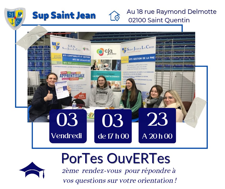 SupSaintJean's tweet photo. #SupSaintJean #saintquentin #bts #postbts #parcoursup https://t.co/yrfpFuh7Ha