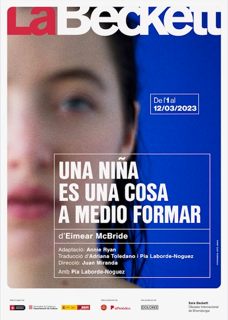La novela de Eimear McBride, Una Niña Es Una Cosa A Medio Formar, adaptada por Annie Ryan, se estrenará en <a href="/salabeckett/">Sala Beckett</a> el 1-12 de marzo salabeckett.cat/espectacle/una…
